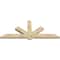 Ekena Millwork Kennewick Rough Sawn Timber Gable Bracket, Douglas Fir, 84"W x 35"H x 4"D x 6"F, 10/12 Pitch GBW084X35X0406KEN00RDF - alternate 5
